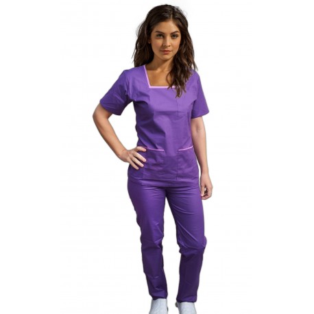 Costum Medical Dama bumbac & elastan - Bren Combi