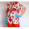 Uniforma Medicala Imprimata Red Poppies