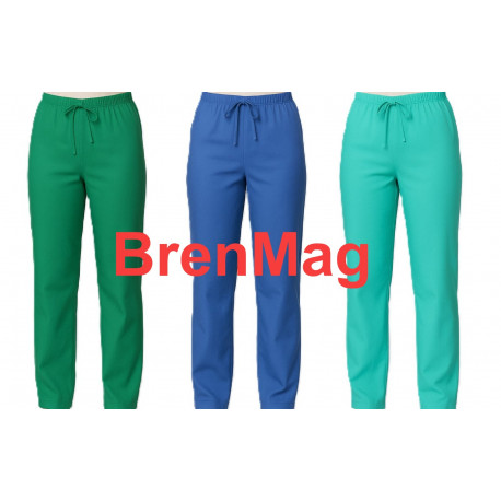 Pantaloni Medicali cu talie inalta - bumbac & elastan