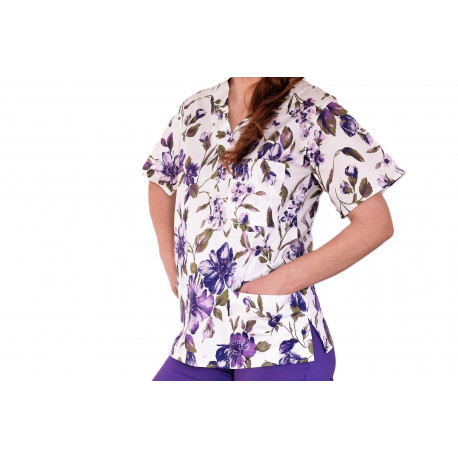 Costum Medical Dama Imprimat Crina 01