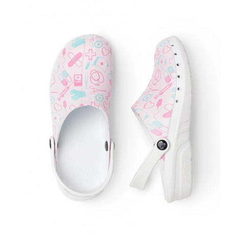 Saboti Medicali Suecos Oden Neon - model imprimat