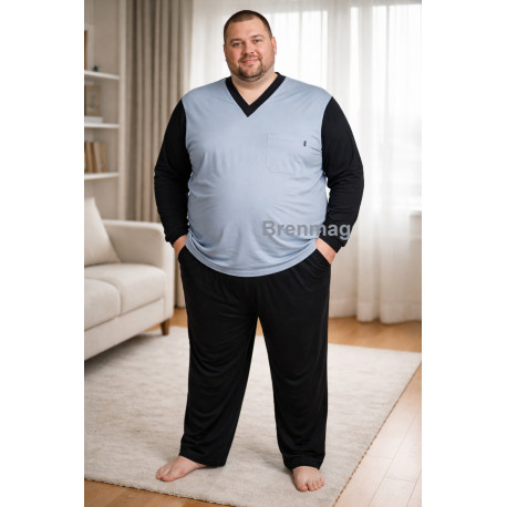 Pijama Barbati Maneca Lunga 3XL- 6XL