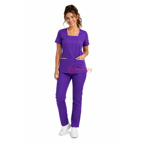 Costum Medical Dama bumbac & elastan - Bren Combi